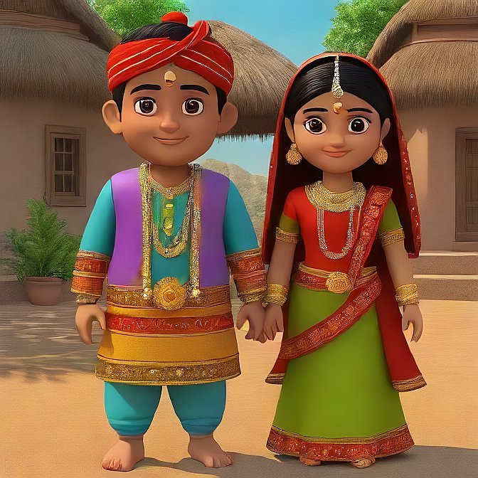 3D cartoon character art